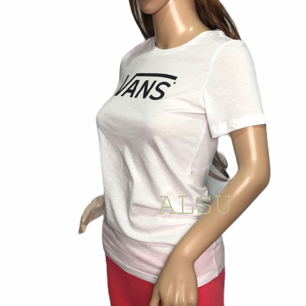 VANS Woman’s T Shirt White Logo G Allegiance 2 TE VN000R6FYB2 - Picture 3 of 4